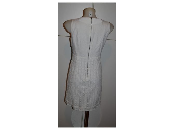 Vestido de encaje blanco Elie Tahari - vista 3