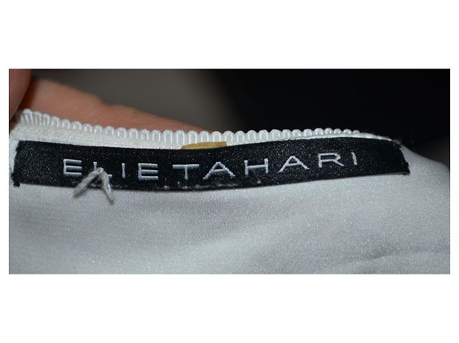 Vestido de encaje blanco Elie Tahari - vista 4