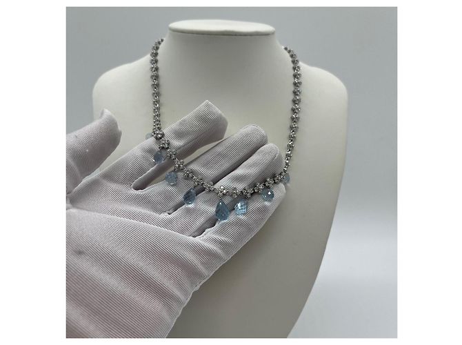 Collana Tiffany & Co. Crochet Sunburst Lace in Diamanti Argento - vista 6