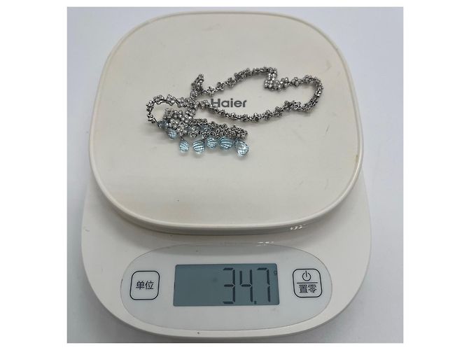Collana Tiffany & Co. Crochet Sunburst Lace in Diamanti Argento - vista 7