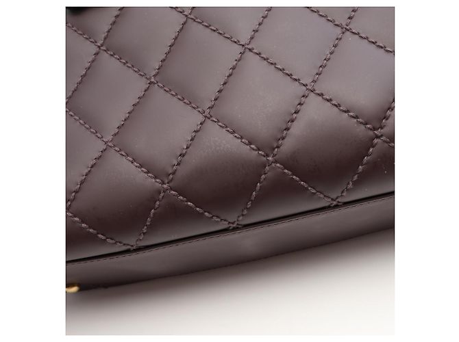 Borsa Chanel Wild Stitch in Bordeaux Bordò - vista 14