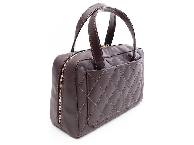 Borsa Chanel Wild Stitch in Bordeaux Bordò - vista 2