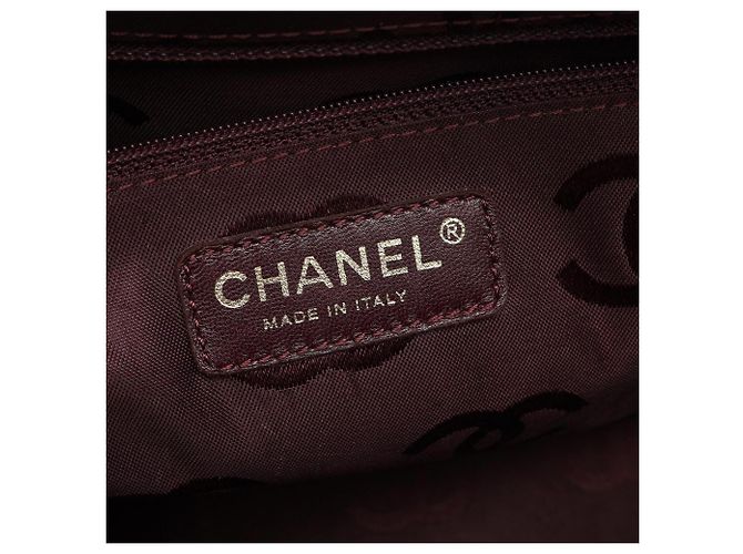 Borsa Chanel Wild Stitch in Bordeaux Bordò - vista 4