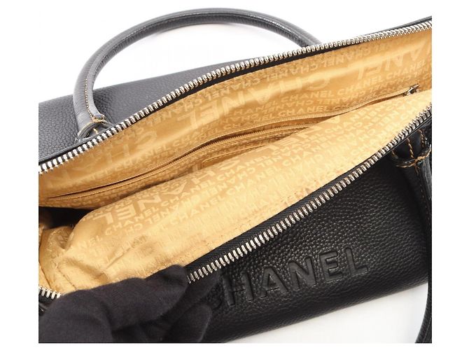 Borsa Tote Chanel in pelle nera Nero - vista 10