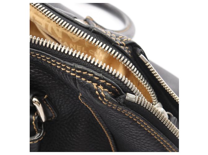 Borsa Tote Chanel in pelle nera Nero - vista 6