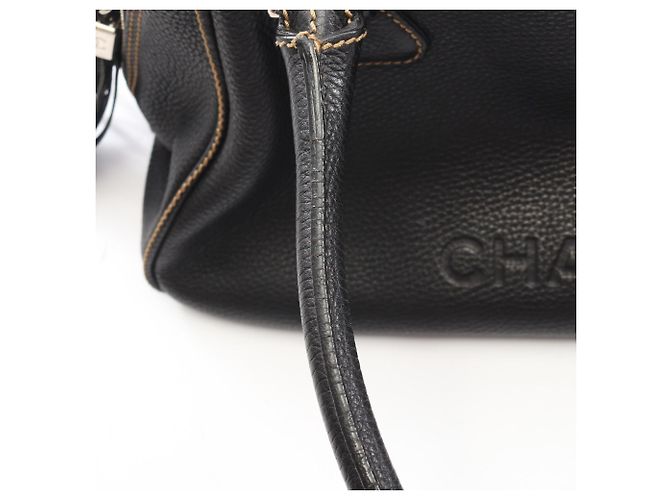 Borsa Tote Chanel in pelle nera Nero - vista 9