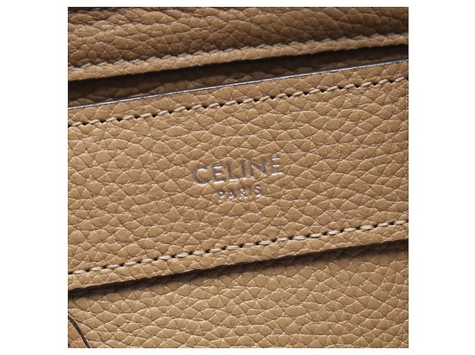 Céline Borsa a 2 vie Celine Luggage Nano Shopper Beige - vista 4