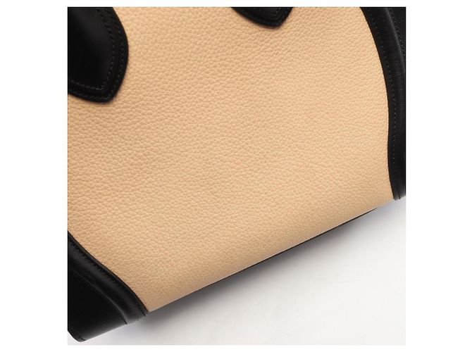 Céline Celine Luggage Micro Shopper Tragetasche Schwarz Rot Roh - Ansicht 12