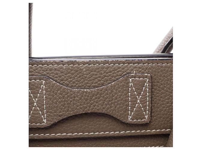 Céline Borsa Tote Celine Luggage Micro Shopper Marrone - vista 11
