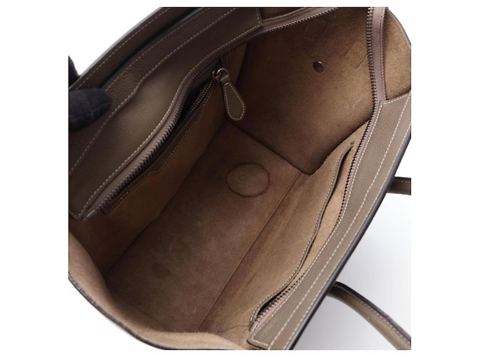 Céline Borsa Tote Celine Luggage Micro Shopper Marrone - vista 3