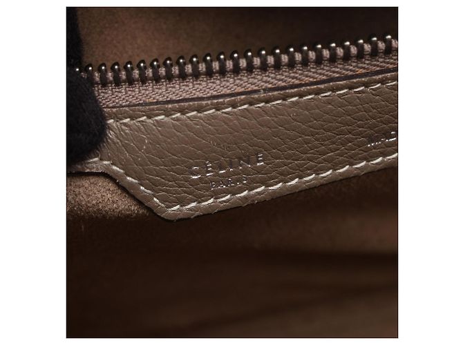 Céline Borsa Tote Celine Luggage Micro Shopper Marrone - vista 4