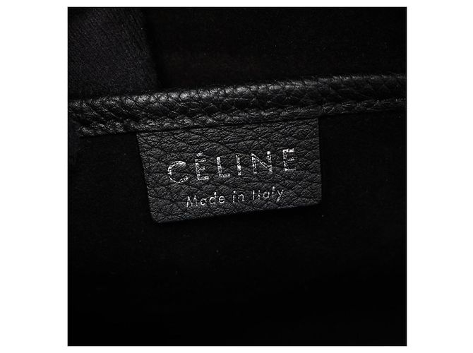 Céline Borsa Celine Luggage Nano Shopper Nero - vista 4