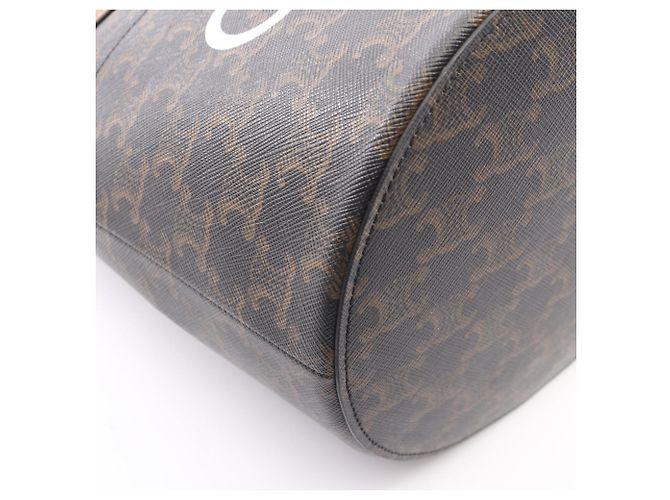 Céline Celine Triomphe Bucket Bag Braun Schwarz - Ansicht 6