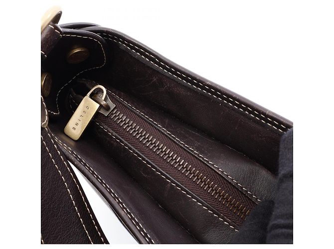 Céline Borsa a tracolla/Borsa a mano Celine Macadam Marrone Beige - vista 15