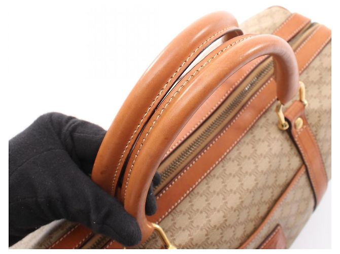 Céline Celine Macadam Boston Tasche Braun Beige - Ansicht 9