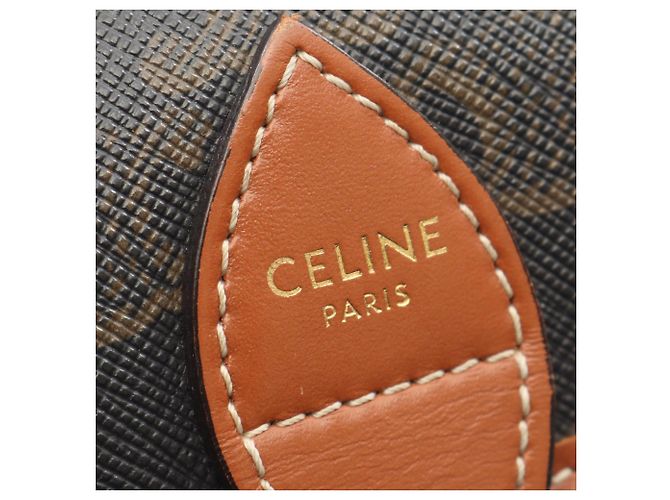 Céline Celine Folco Medium Tasche Braun Schwarz - Ansicht 4