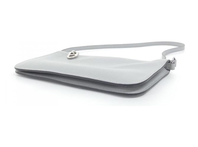 Hermès Borsa Pouch Hermes Zip Ango To Go Chaine d'Ancre Blu - vista 2