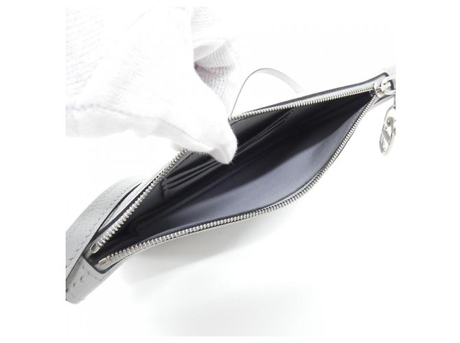 Hermès Borsa Pouch Hermes Zip Ango To Go Chaine d'Ancre Blu - vista 6