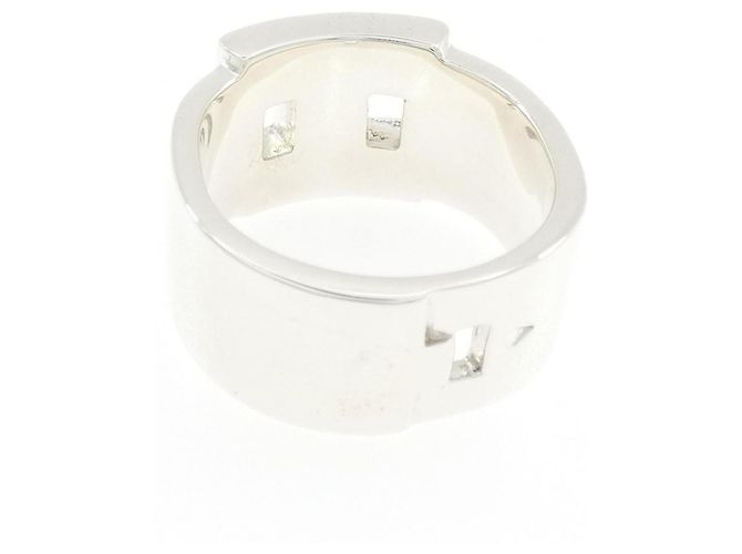 Ring Hermès Anello Hercules con fascia argentata Hermes - vista 3