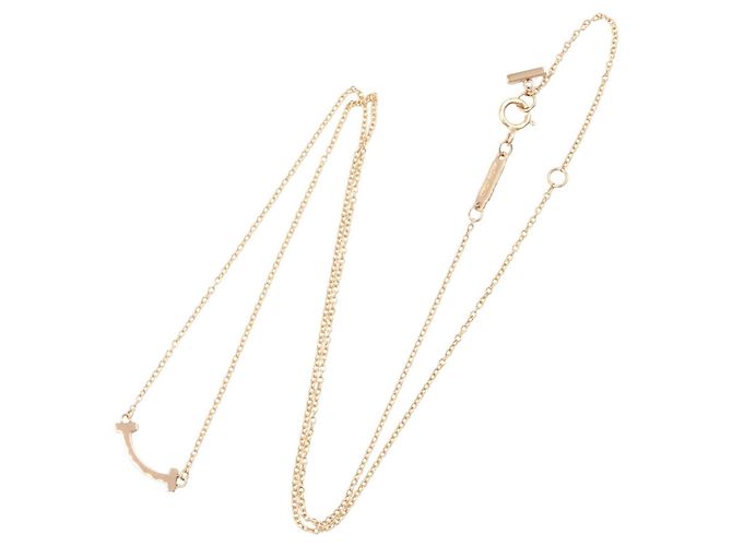 Collana T Smile Mini di Tiffany & Co. in oro rosa 18K D'oro - vista 2