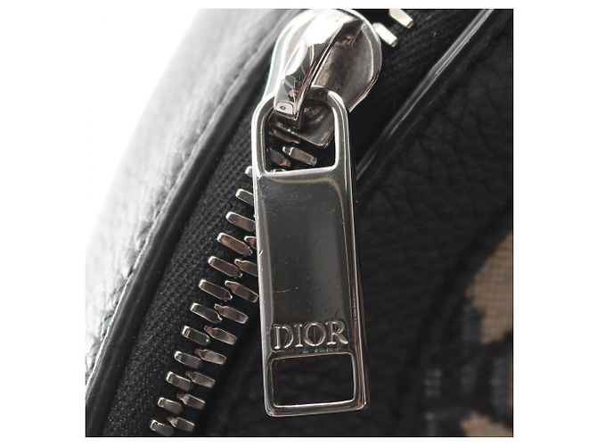 Zaino Christian Dior Dior Explorer Oblique Beige Blu navy - vista 10