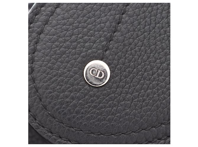 Borsa a tracolla Saddle di Christian Dior in pelle nera Nero - vista 7