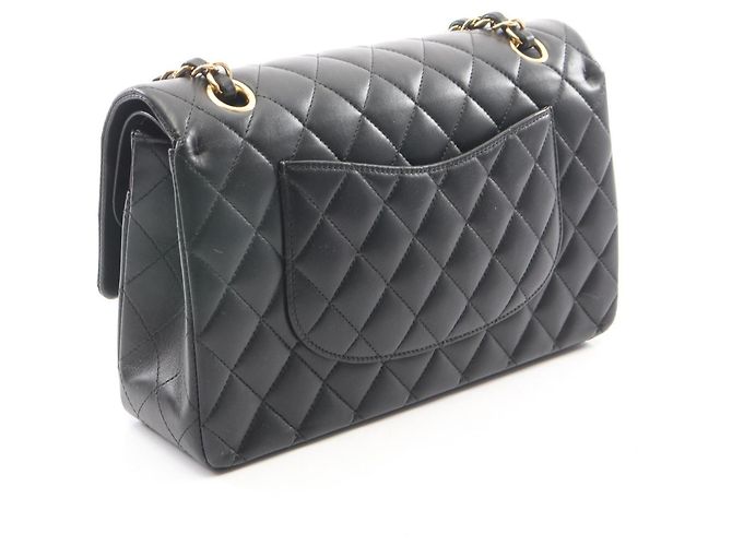 Borsa a Spalla Chanel Matelassé Double Flap Nero - vista 2