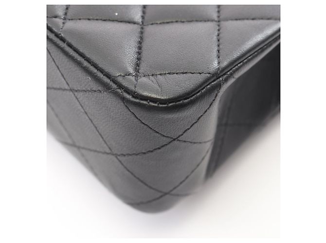 Borsa a Spalla Chanel Matelassé Double Flap Nero - vista 7
