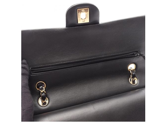 Borsa Chanel Matelassé Double Flap Nero - vista 7