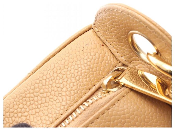 Borsa a Spalla Chanel Matelassé Beige - vista 10
