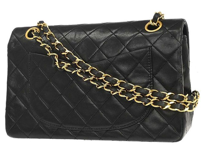 Chanel Timeless - Classic Double Flap Leather medium Preto - vista 2