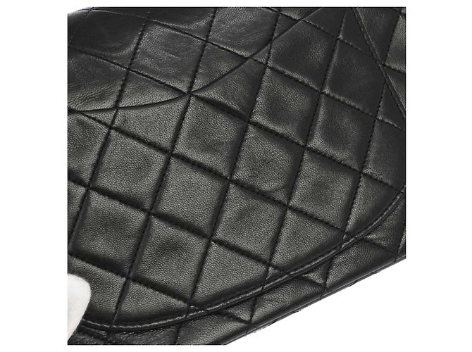 Chanel Timeless - Classic Double Flap Leather medium Preto - vista 3