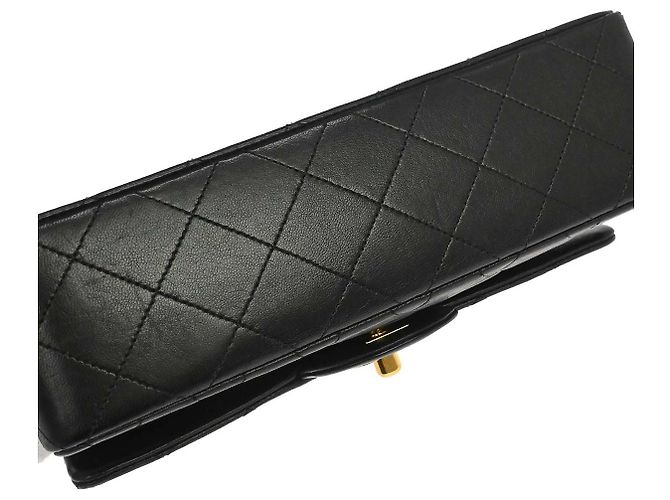Chanel Timeless - Classic Double Flap Leather medium Preto - vista 6