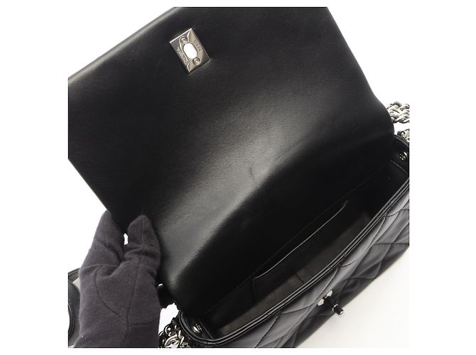 Borsa a Spalla Chanel Matelassé Nero - vista 7