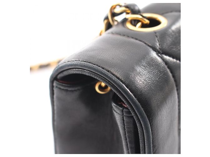Borsa a Spalla Chanel Matelassé Diana Flap Nero - vista 10