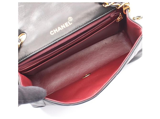 Borsa a Spalla Chanel Matelassé Diana Flap Nero - vista 3