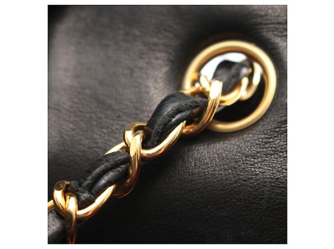 Borsa a Spalla Chanel Matelassé Diana Flap Nero - vista 7