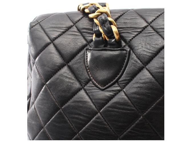 Zaino/Borsa Chanel Matelassé Turnlock Chain Nero - vista 10