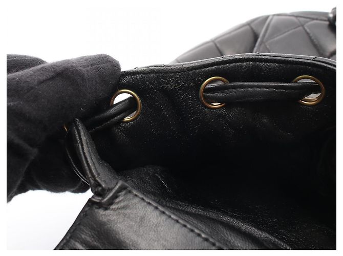 Zaino/Borsa Chanel Matelassé Turnlock Chain Nero - vista 14