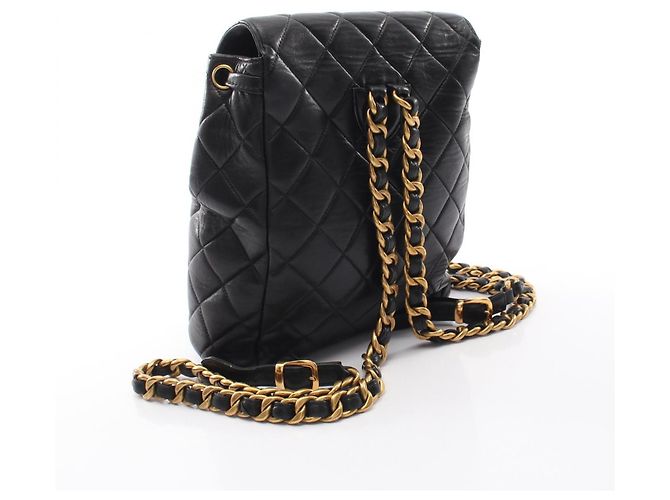 Zaino/Borsa Chanel Matelassé Turnlock Chain Nero - vista 2