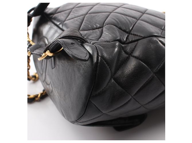 Zaino/Borsa Chanel Matelassé Turnlock Chain Nero - vista 9
