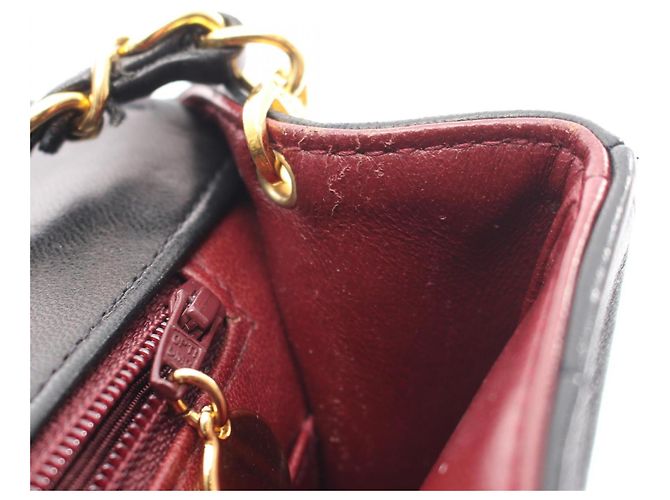 Bolso de Hombro Chanel Matelassé Diana Flap Negro - vista 13