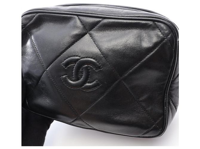 Timeless Borsa a tracolla Chanel Matelassé con nappa Nero - vista 8