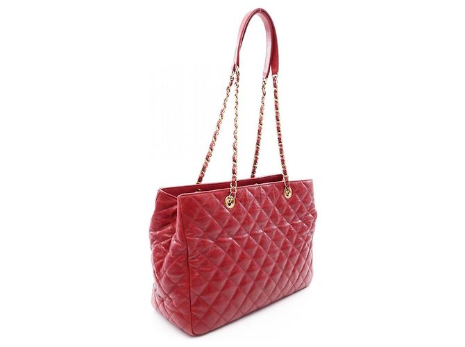 Borsa Tote Chanel Matelassé Rosso - vista 2