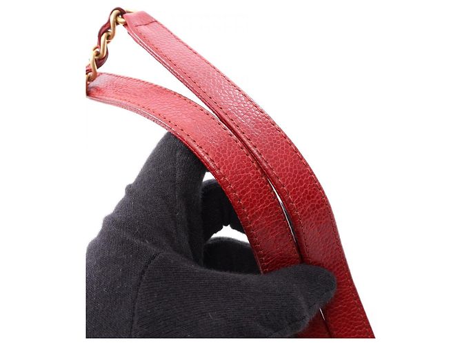 Borsa Tote Chanel Matelassé Rosso - vista 8