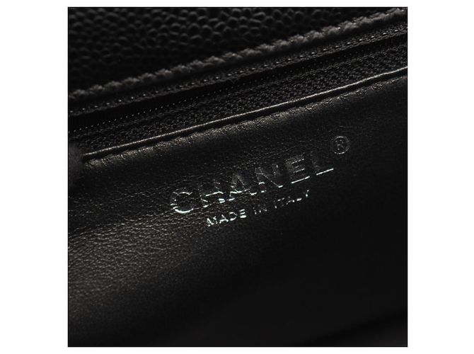 Timeless Borsa Chanel Matelassé in pelle di vitello martellata nera Nero - vista 4