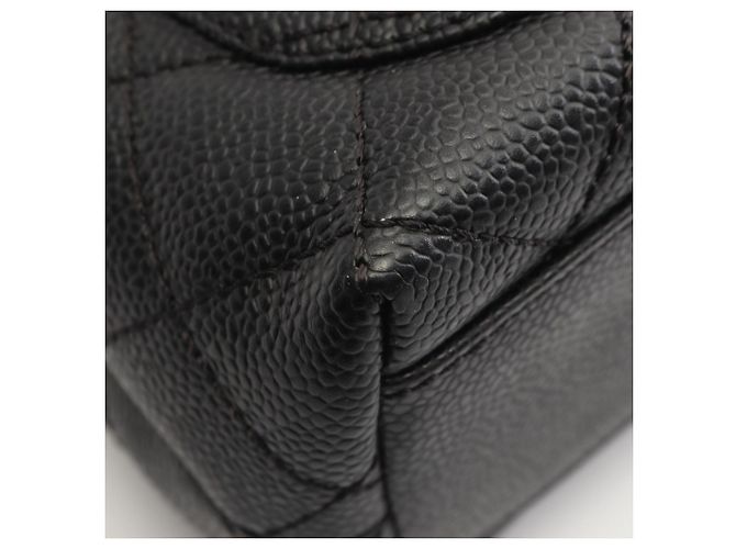 Timeless Borsa Chanel Matelassé in pelle di vitello martellata nera Nero - vista 7