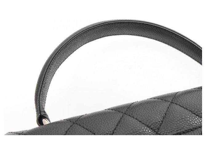 Timeless Borsa Chanel Matelassé in pelle di vitello martellata nera Nero - vista 8