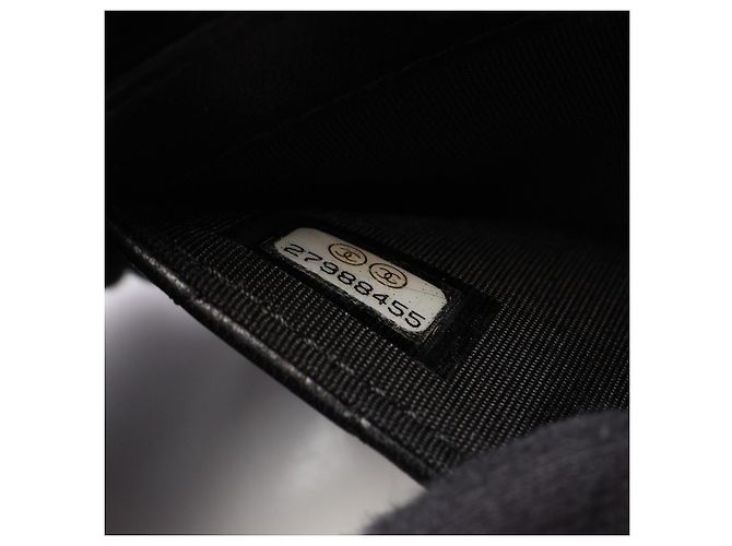 Tarjetero de piel negra matelassé Chanel Negro - vista 5