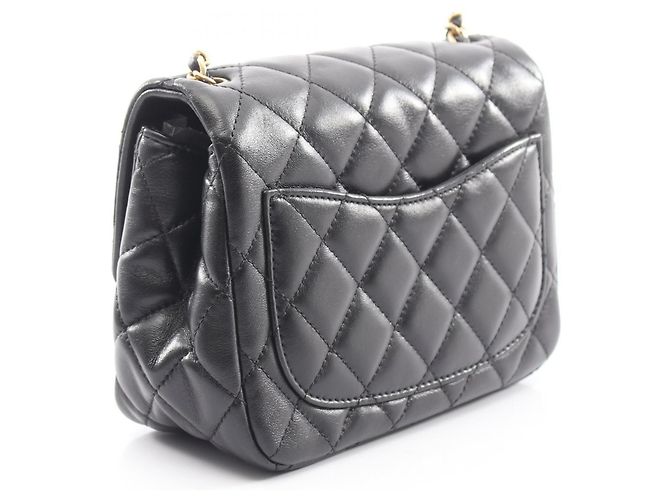 Chanel Mini Matelassé Frill Schultertasche Schwarz - Ansicht 2